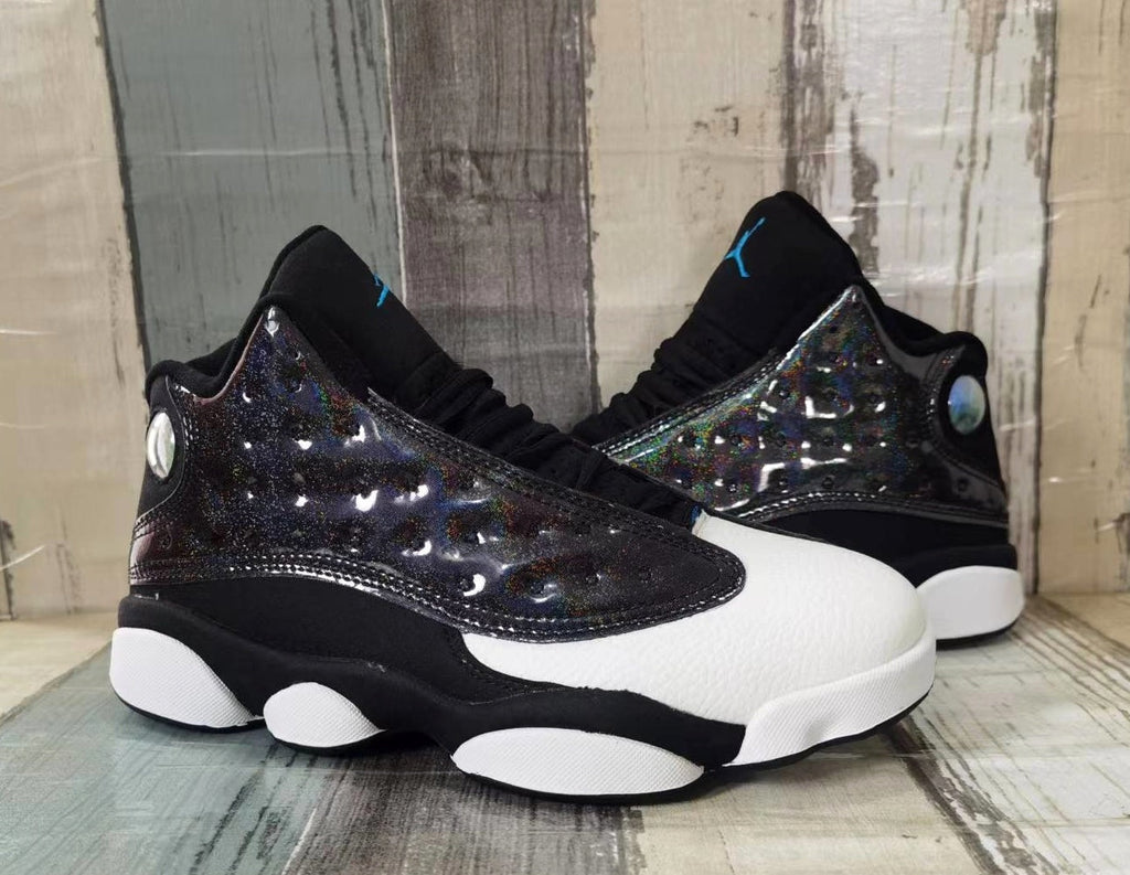 Jordan 13 Black Iridescent Basketball Sneakers