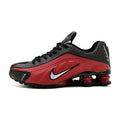 Nike Shox R4 Black and Red Sneakers