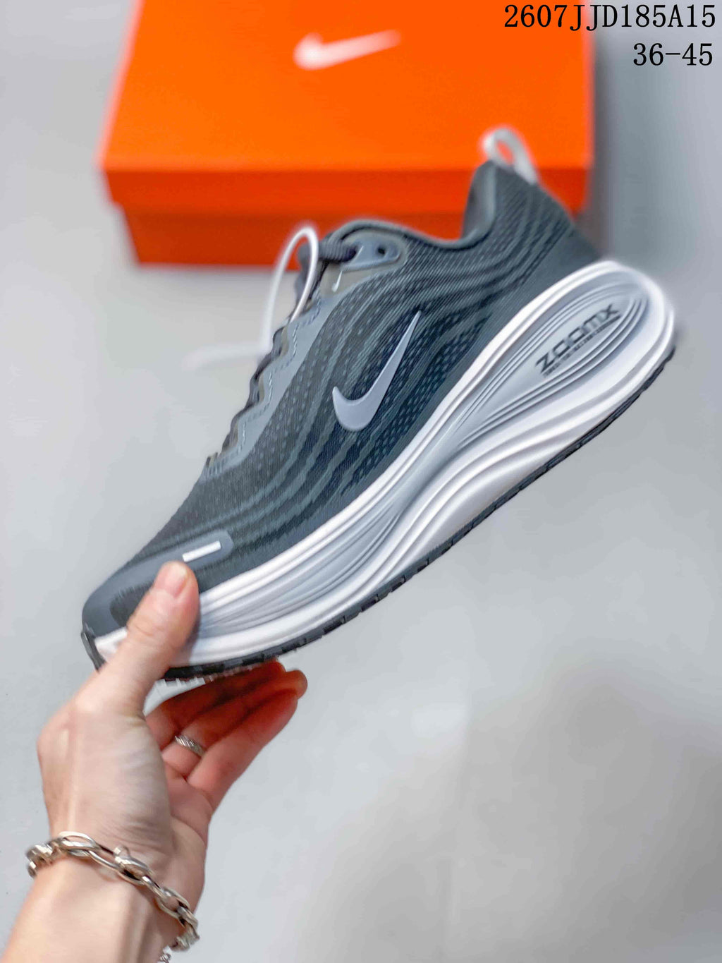 Nike Vomero Plus Run Sneakers Dark Gray White 2607JJD185A15