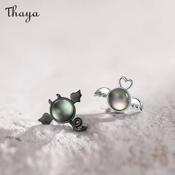 Thaya Angel And Demon Stud Earrings