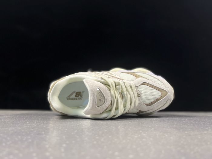 New Balance 9060 Sneakers in Cream and Lavender