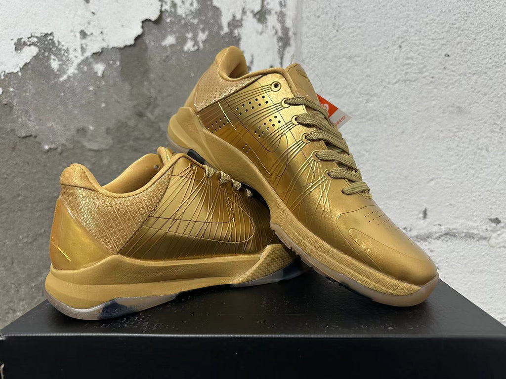 Nike Kobe 5 Basketball Shoes in Gold