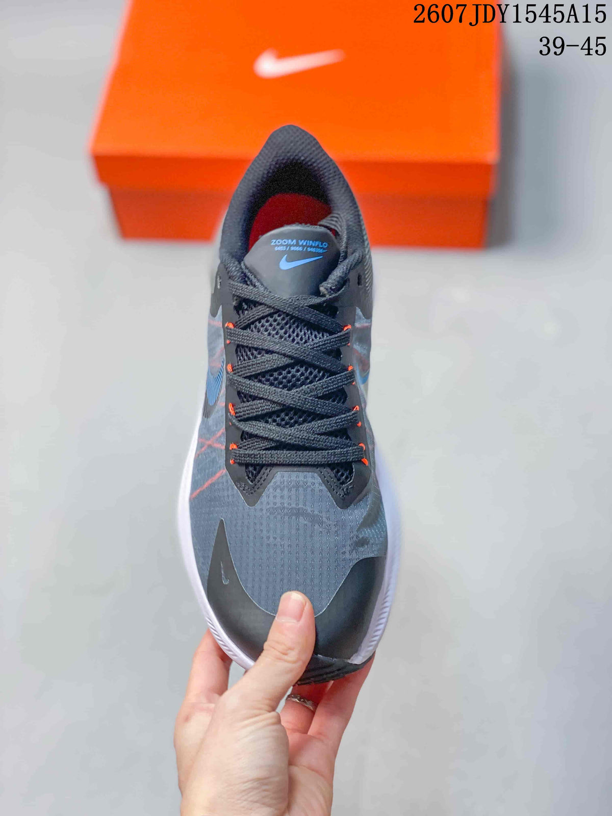 Nike Zoom Winflo 8 Women's Running Shoes Gray Blue