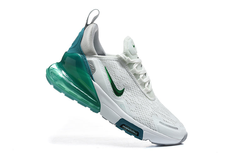 Nike Air Max 270 White and Green Sneakers