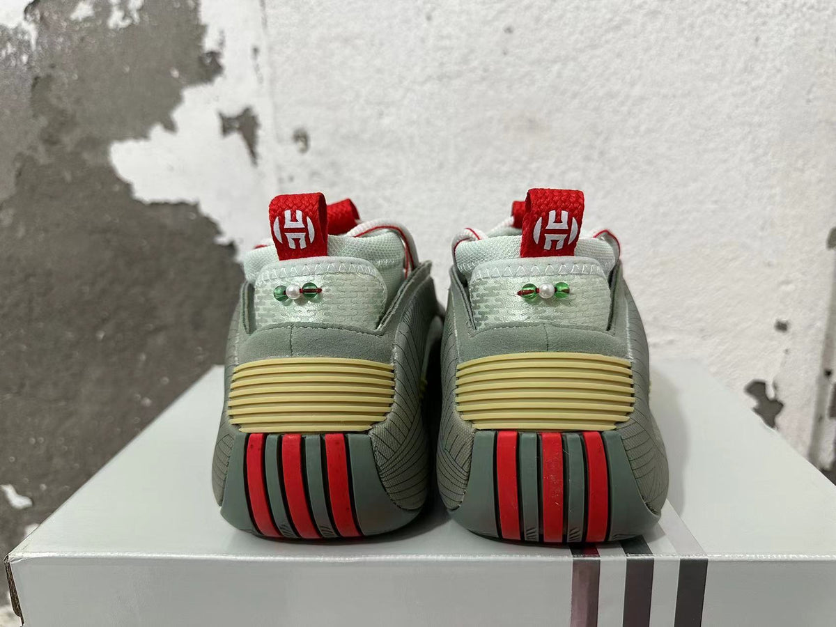 Adidas Harden Vol. 8 Basketball Shoes, Gray and Red