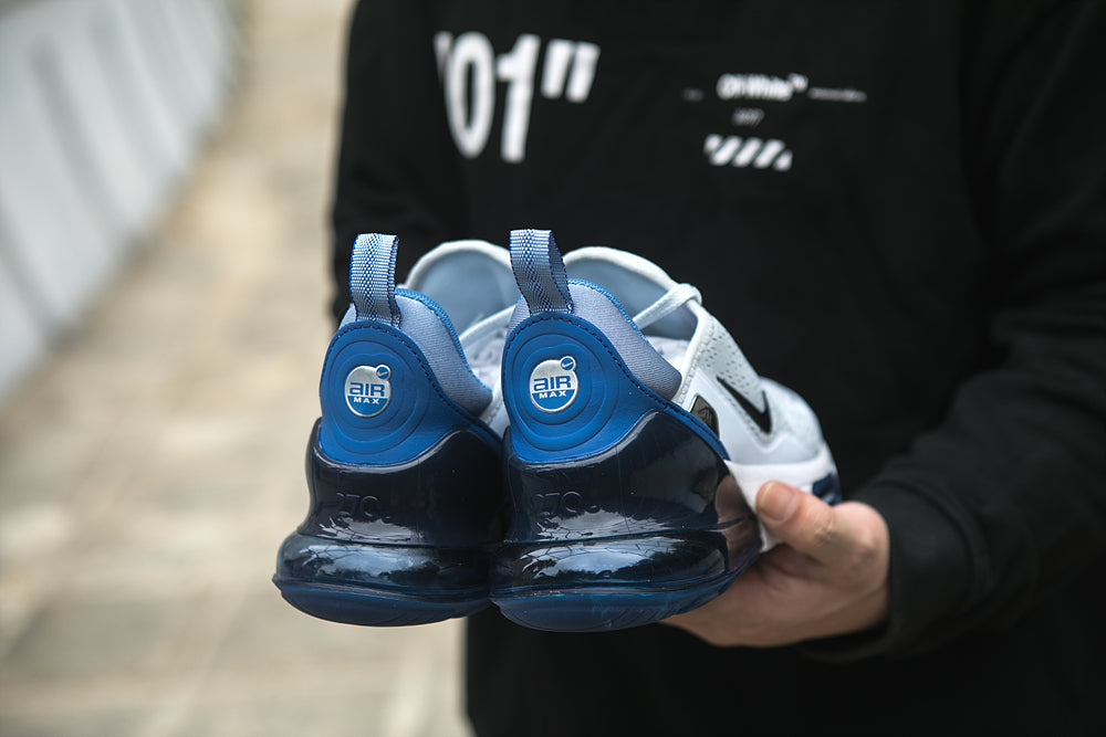 Nike Air Max 270 Sneakers White and Blue IO9883-007