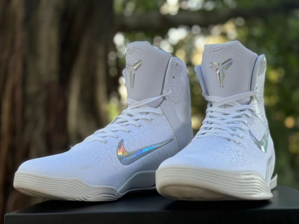 Nike Kobe 9 Elite High Halo White Basketball Shoes