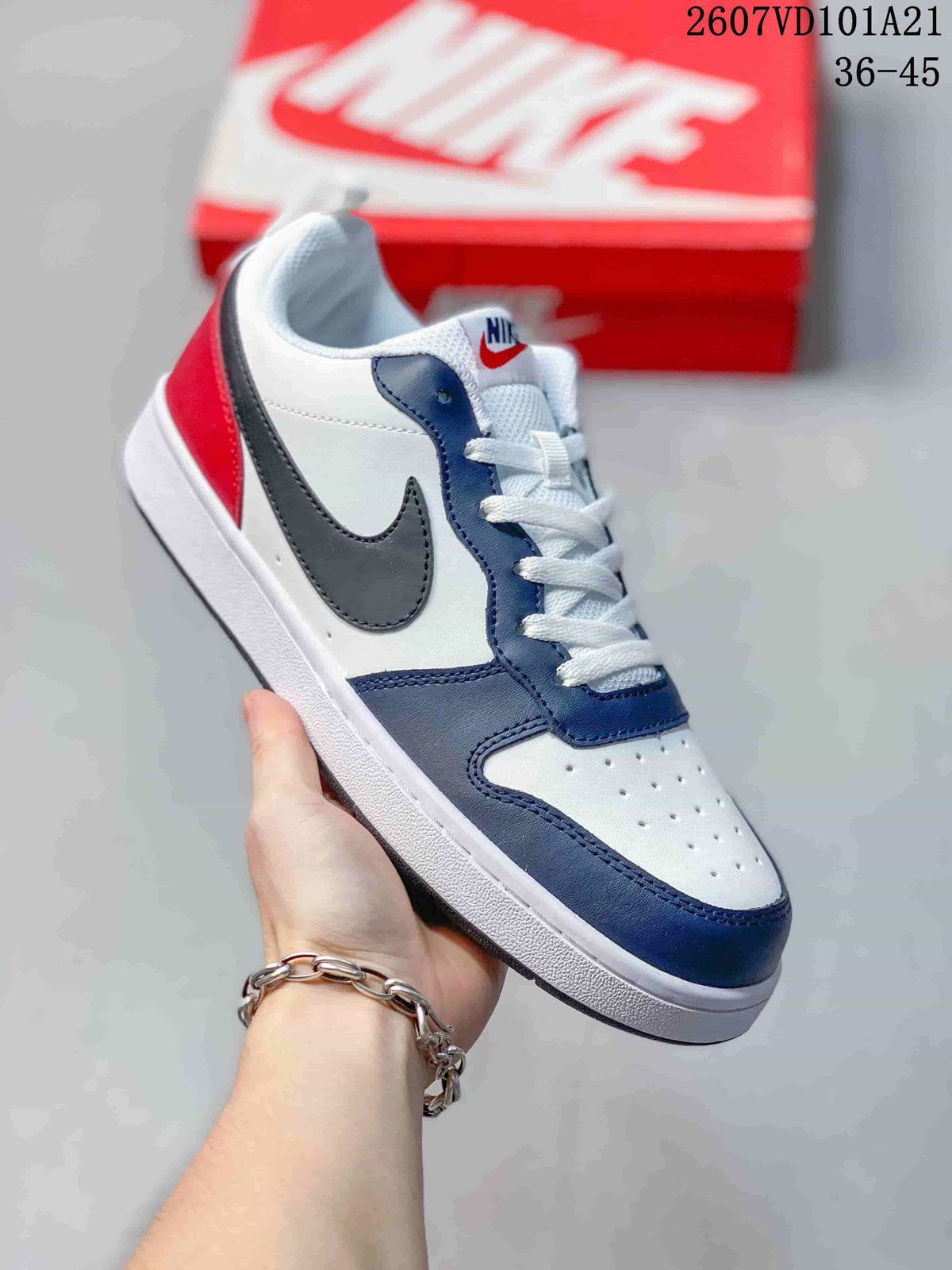 Nike Court Borough Mid BG Sneakers White Navy Red