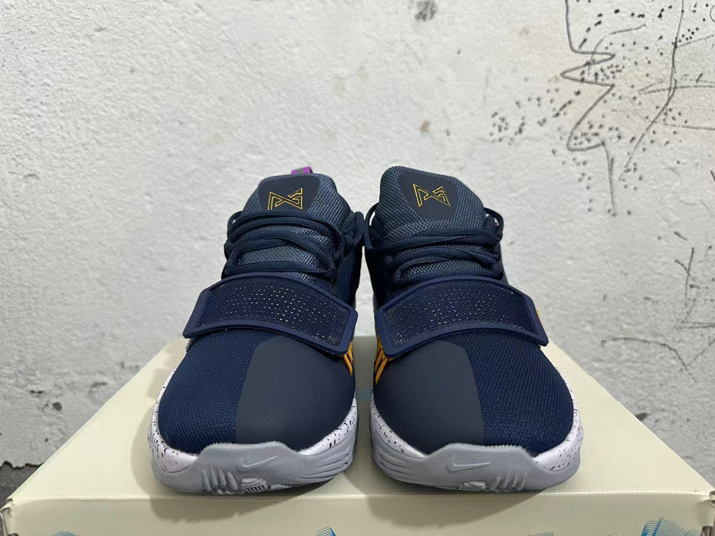 Nike PG 1 Basketball Shoes, Navy, White and Purple