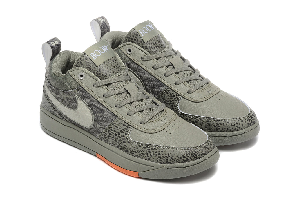 Nike Book 1 Basketball Shoes Grey Snakeskin Print