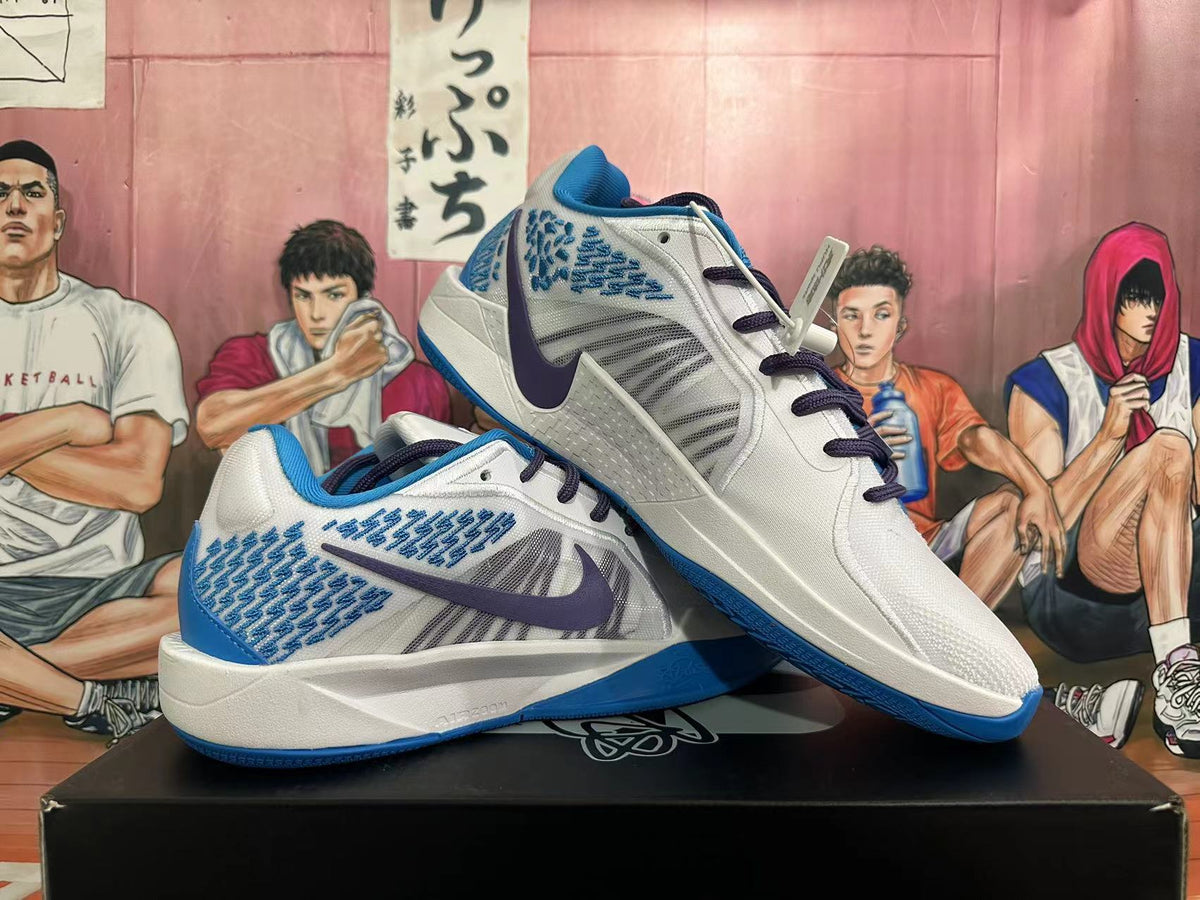 Nike Basketball Shoes White and Blue