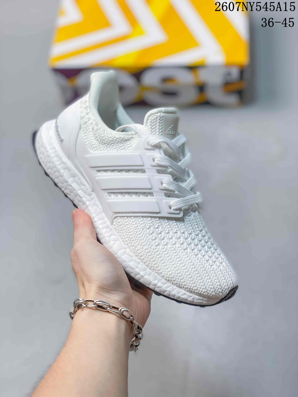 Adidas Ultraboost Light White Running Sneakers 2607NY545A15