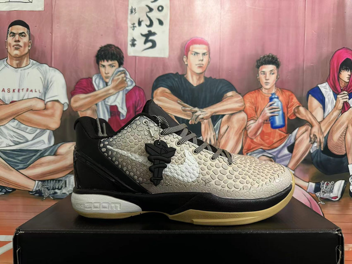 Nike Kobe 6 Basketball Shoes in Grey and Brown