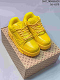 Louis Vuitton Trainer Maxi Yellow Low-Top Sneakers 2607JWD890A20