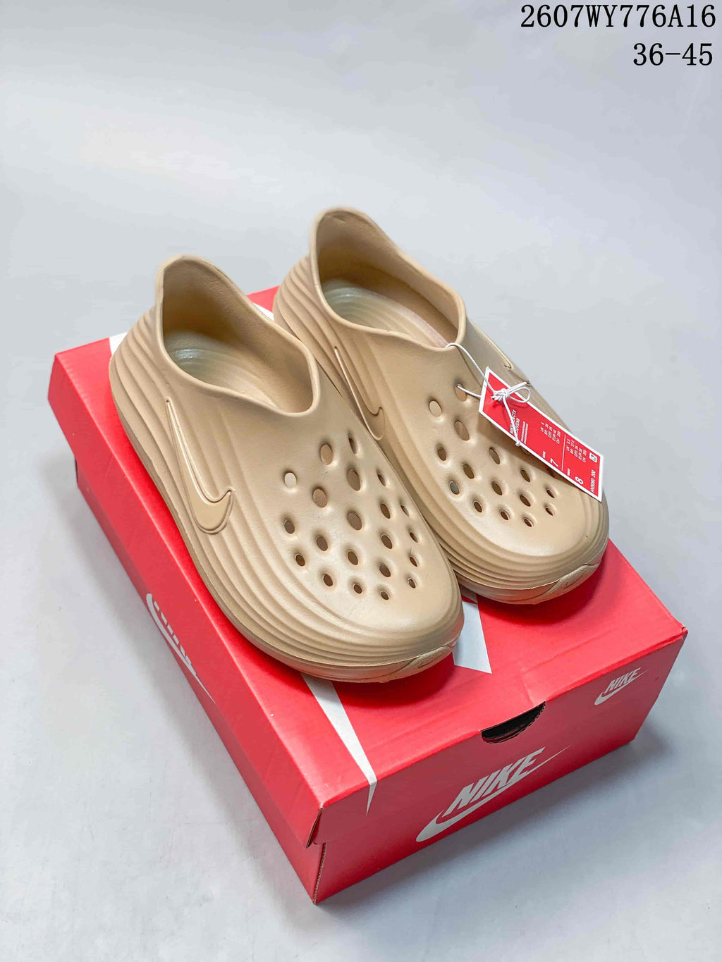 Nike ReactX Rejuven8 Clogs Tan 2607WY776A16
