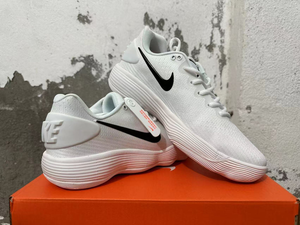 Nike White Basketball Shoes with Black Swoosh