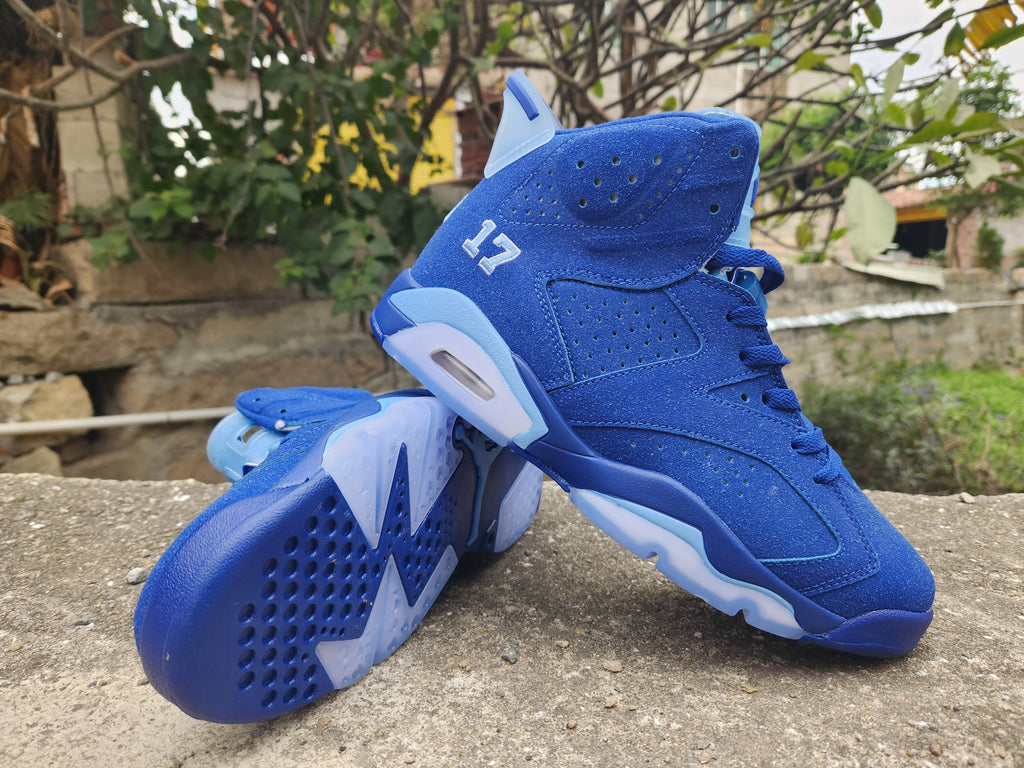 Jordan Air Jordan 6 Blue High-Top Sneakers