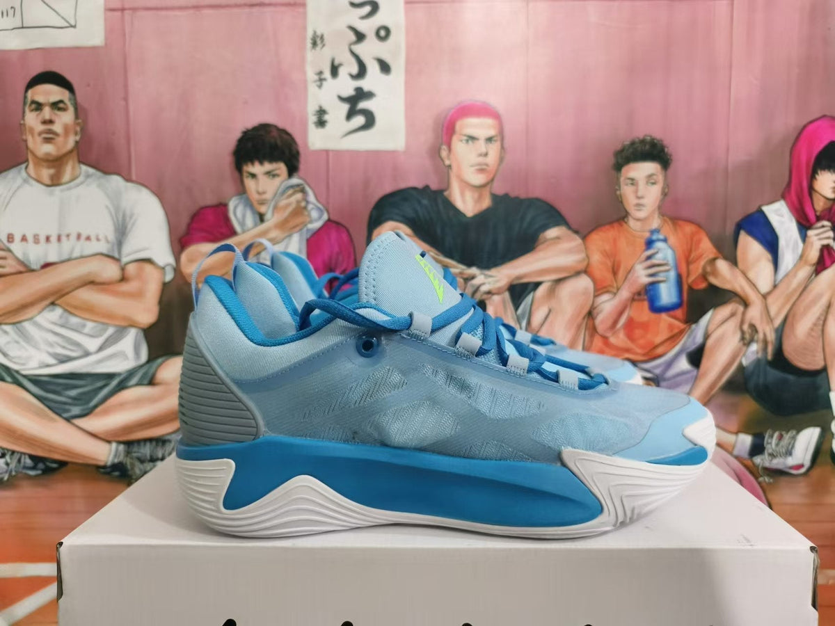 Basketball Sneakers in Sky Blue, White and Blue