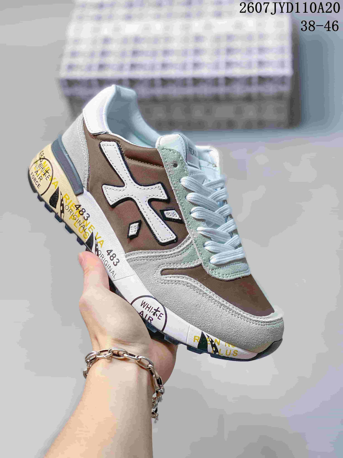 Premiata 712500UOI Men's Retro Casual Sneakers