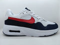 Nike Air Max White, Navy and Red Sneakers