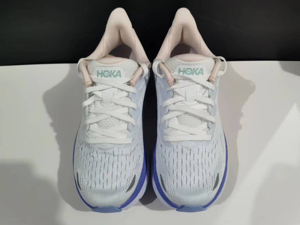 HOKA Women's White and Purple Running Sneakers