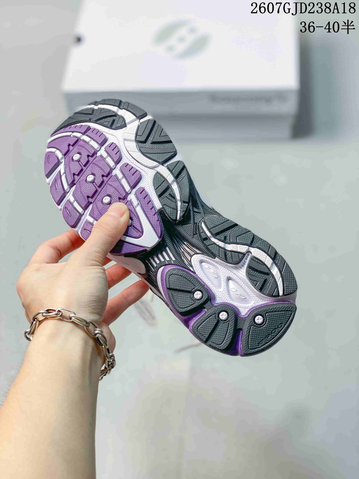 Saucony Progrid Omni 9 Sneakers White Gray Purple