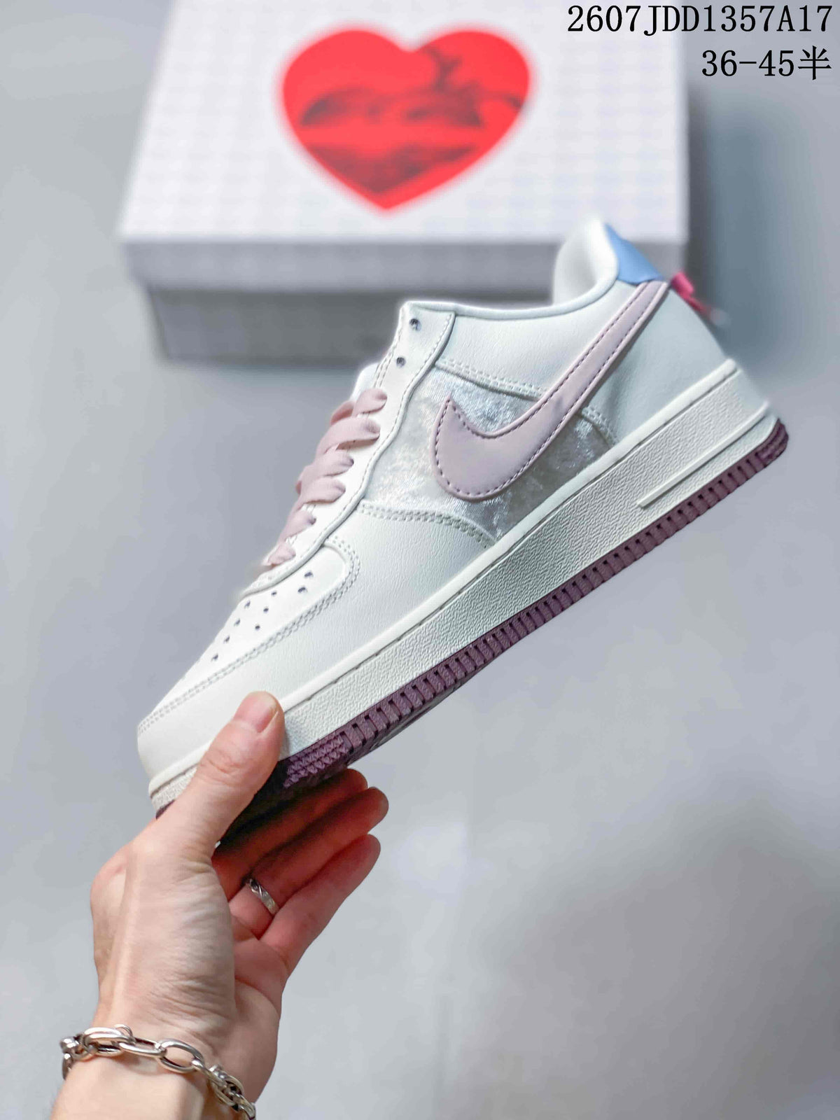 Nike Air Force 1 '07 Low White Pink Blue Sneakers JDD1357A17