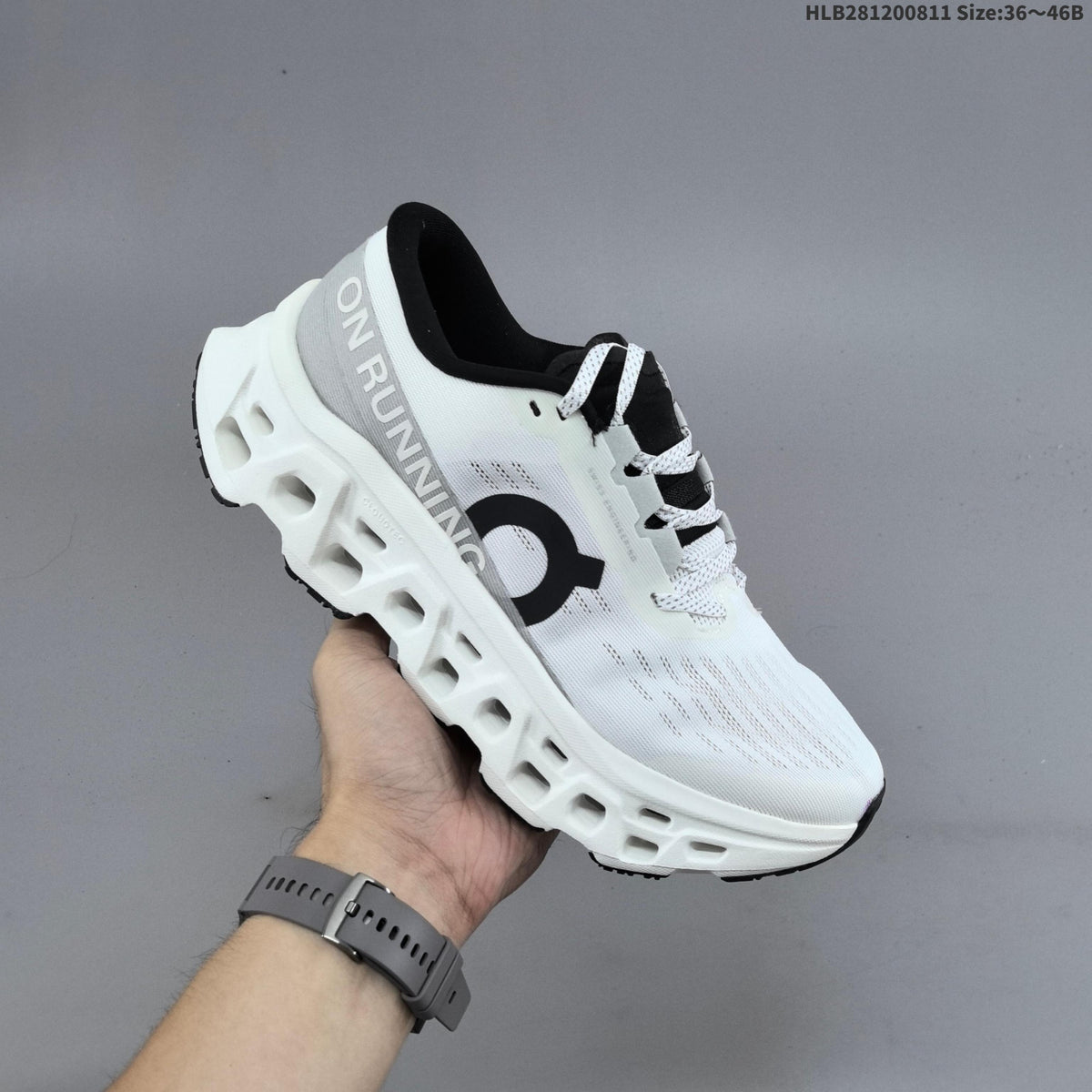 On Cloudmonster 3 Running Shoes White Black