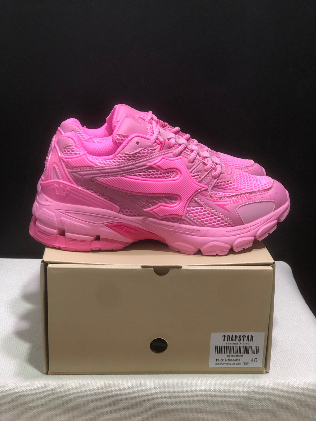 Trapstar Pink Retro Chunky Sneakers