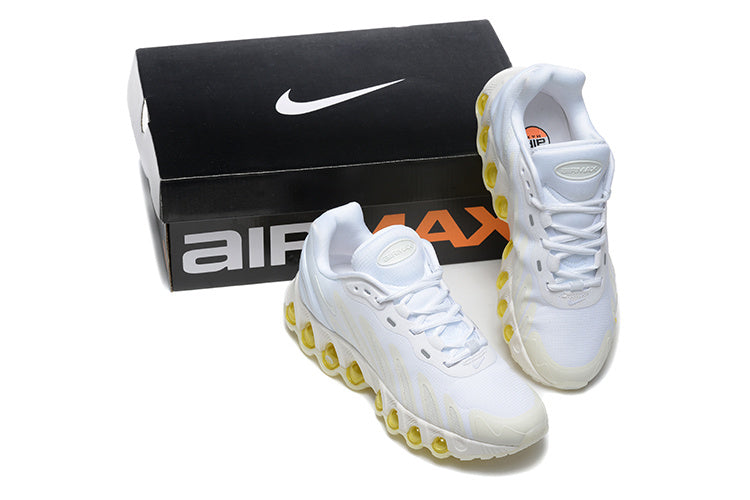 Nike Air Max White and Yellow Sneakers