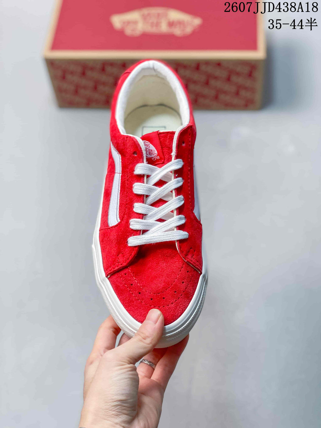 Vans SK8-Low Sneakers Red White 2607JJD438A18