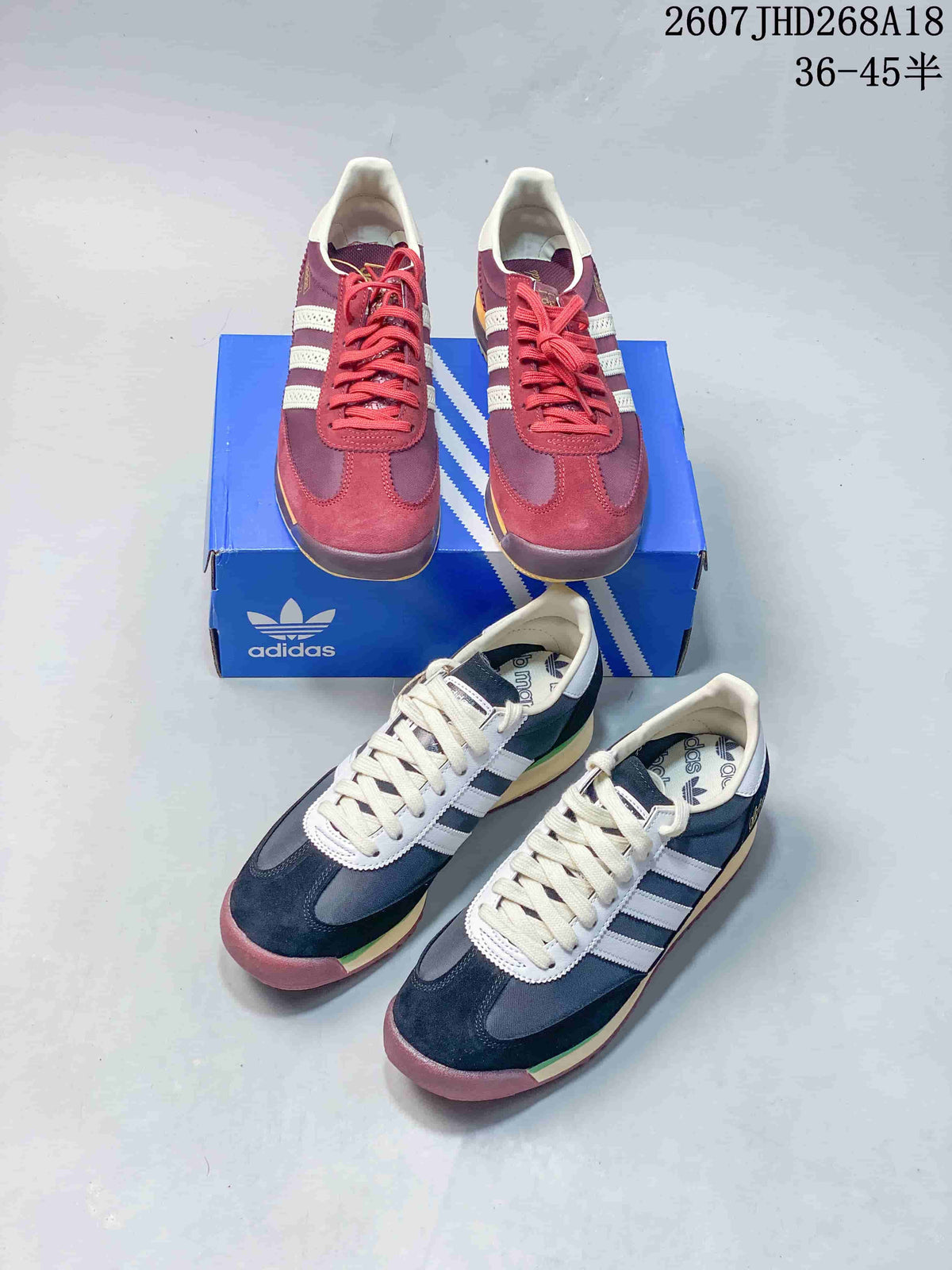 adidas SL 72 Bob Marley Sneakers Burgundy and Navy
