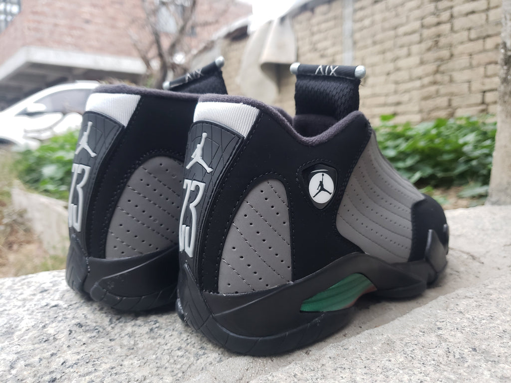 Jordan 14 Black Grey Multicolor Sneakers