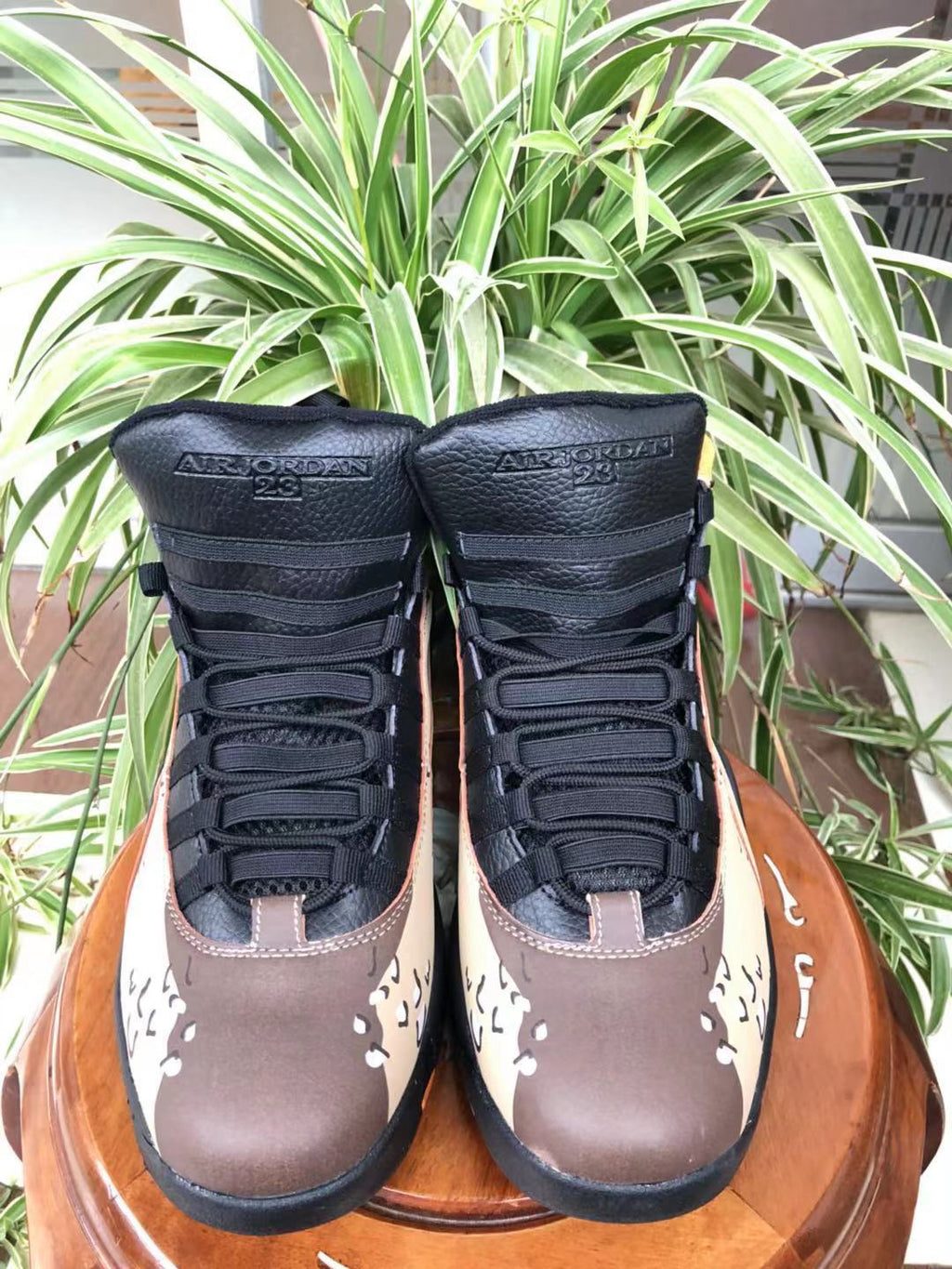 Air Jordan 10 Camo High-Top Sneakers