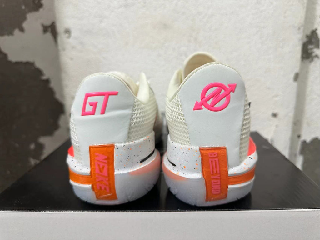 Nike GT Cut Basketball Shoes in White and Peach