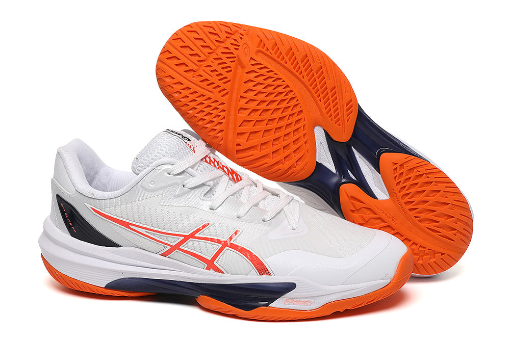 ASICS GEL-RESOLUTION X White Orange Tennis Shoes