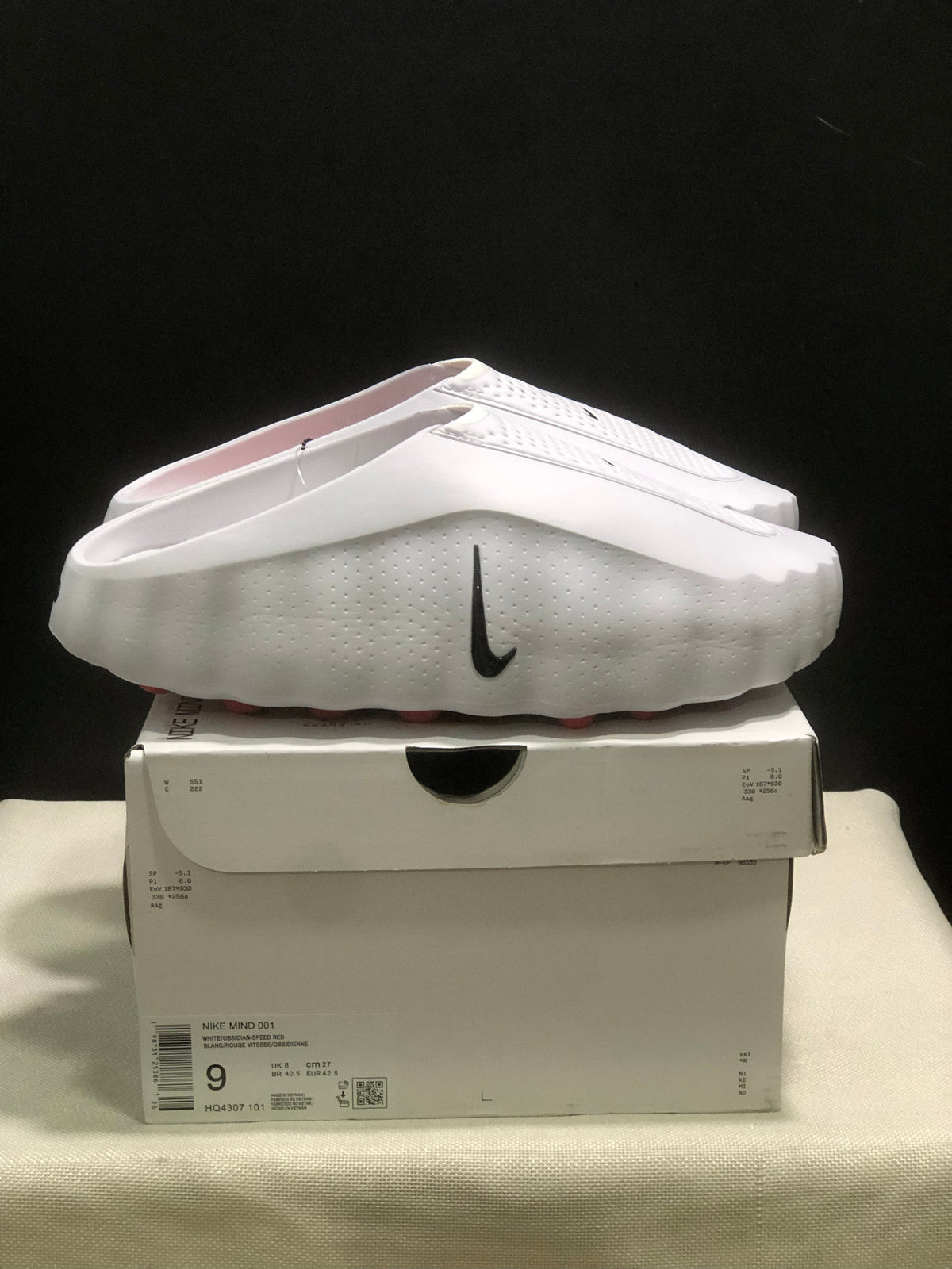 Nike Mind 001 Slides White/Black HQ4307-101