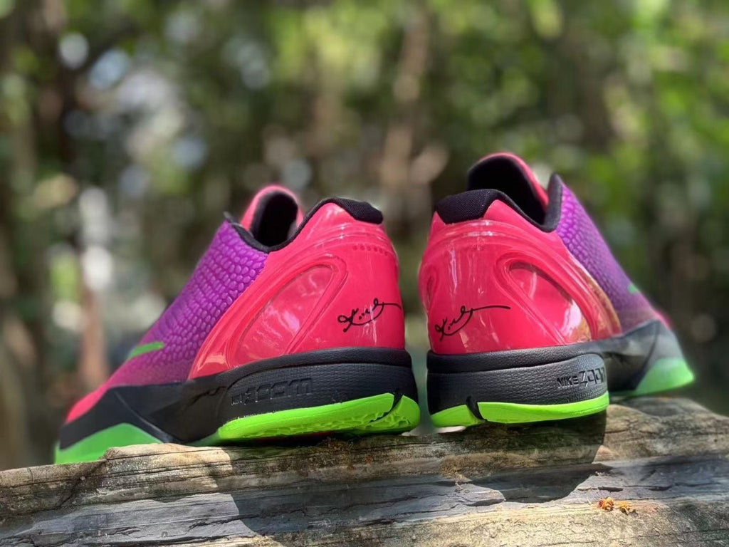 Nike Kobe 6 Basketball Shoes in Pink, Purple and Volt Green