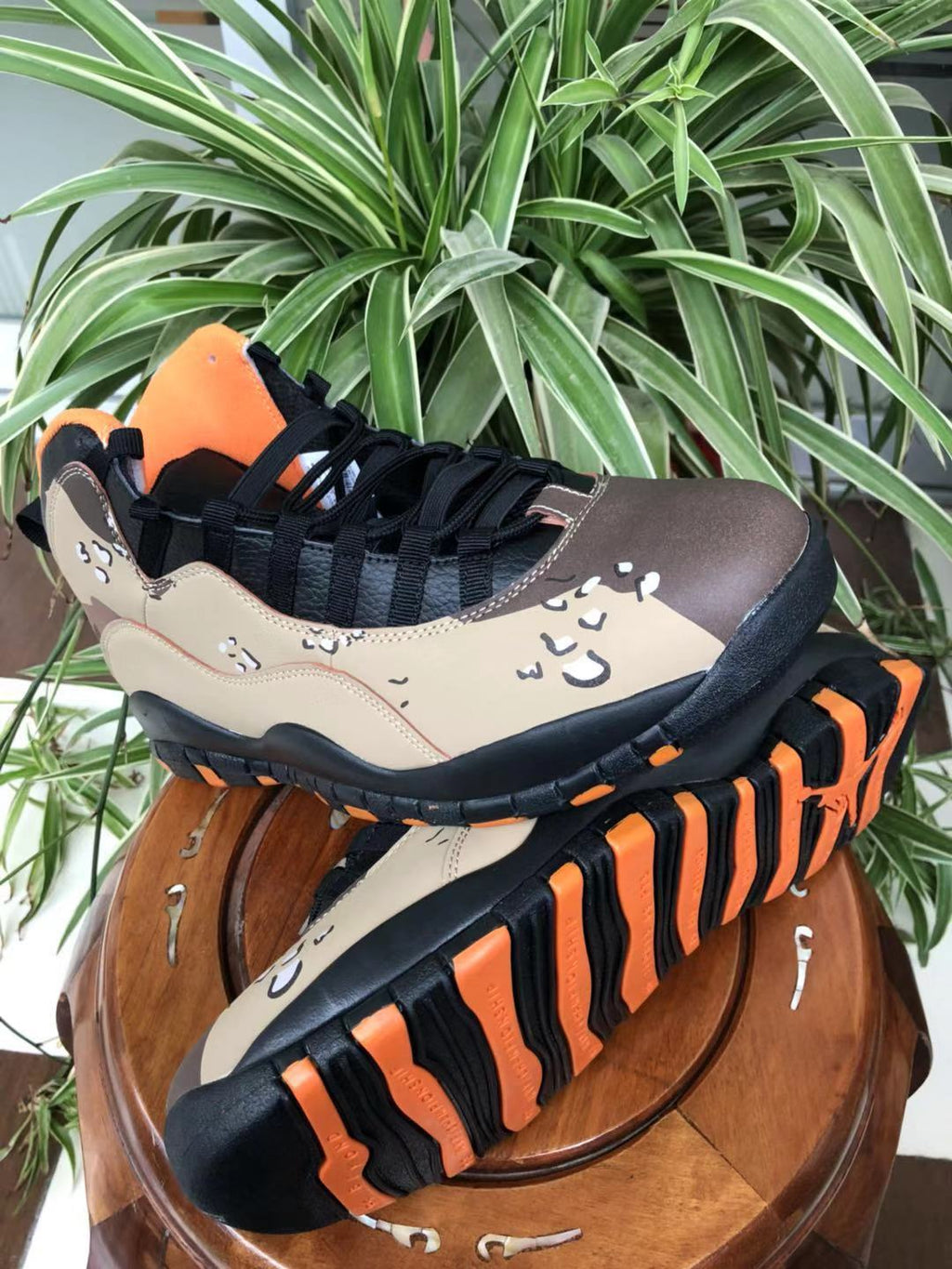 Air Jordan 10 Camo High-Top Sneakers