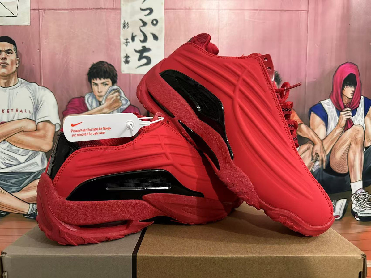 Nike Air Flightposite Red and Black Basketball Shoes