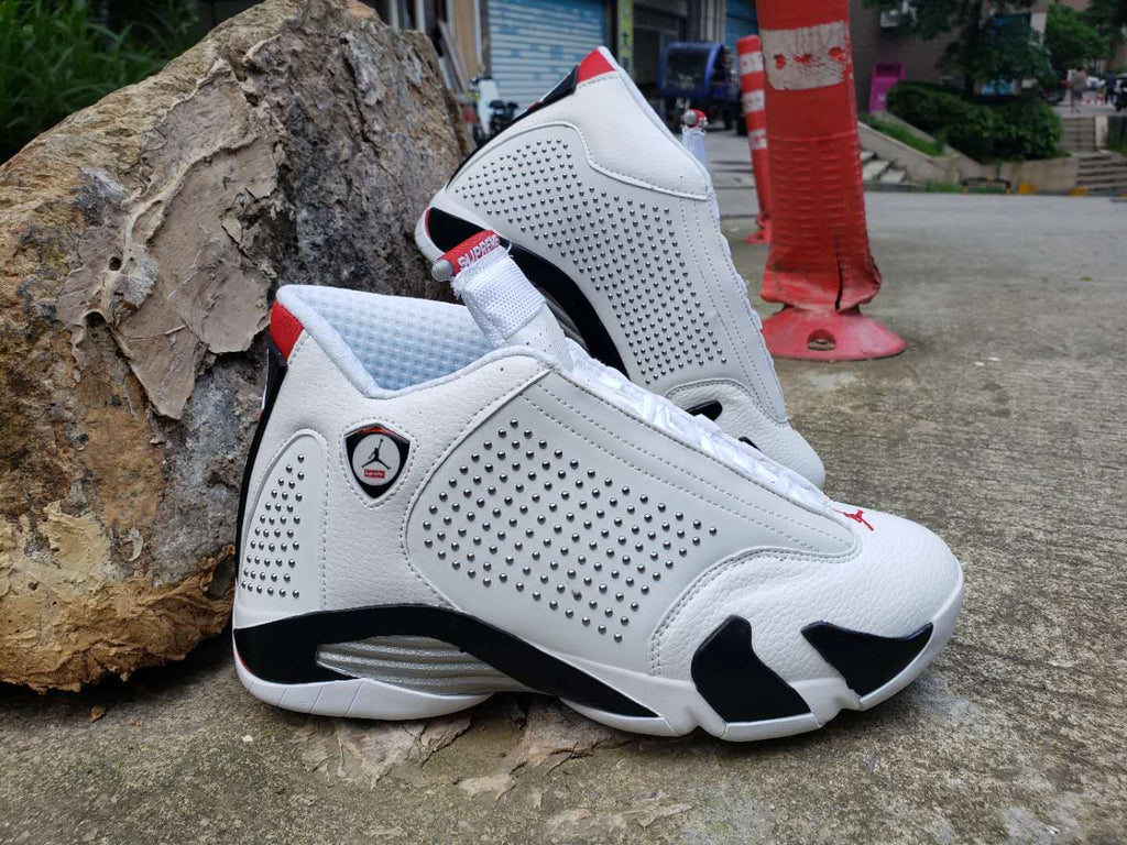 Air Jordan 14 Supreme-Style Sneakers in Black and Blue