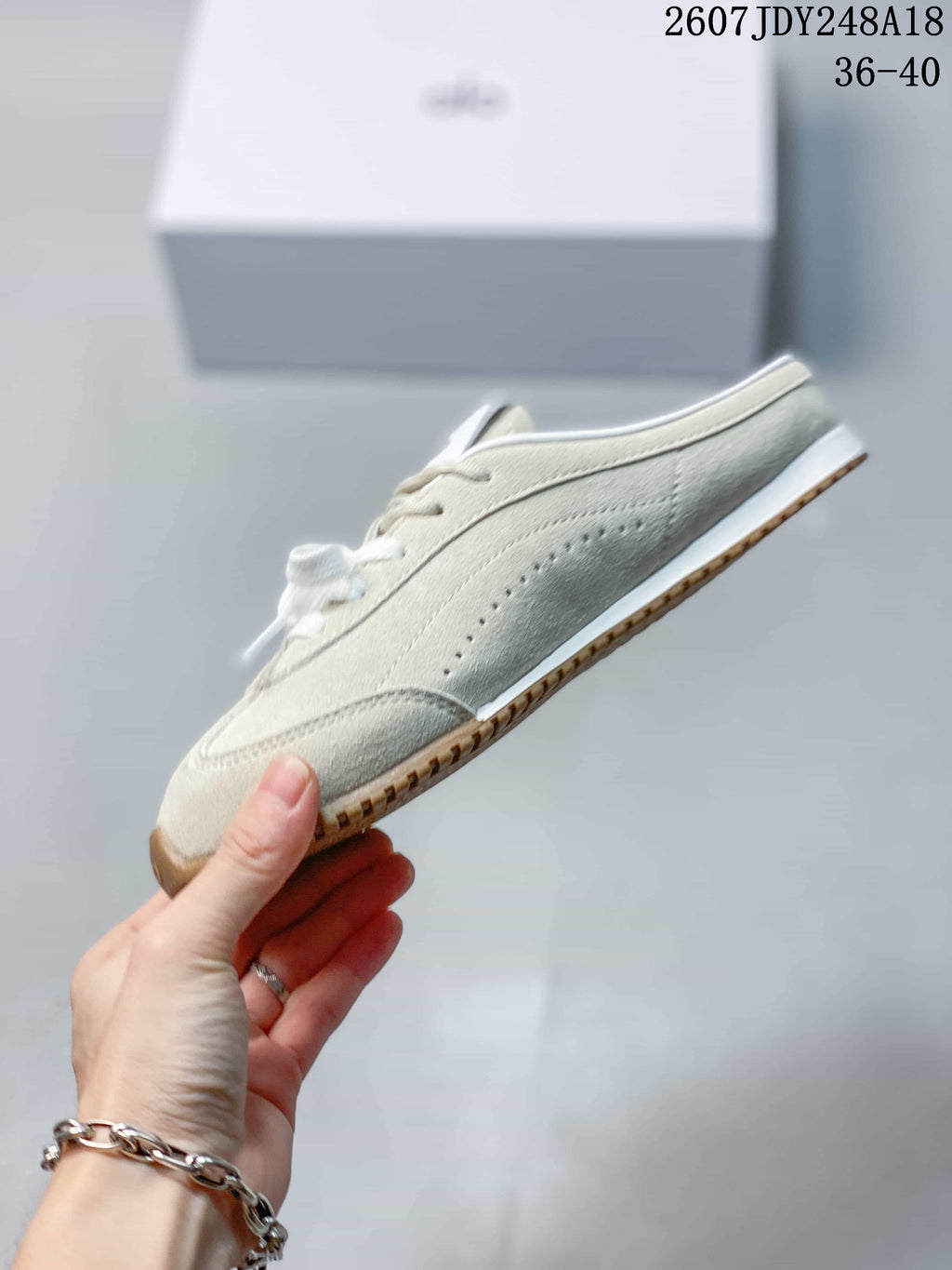 Alo Yoga Sunset Cream Mule Sneakers 711085EEU