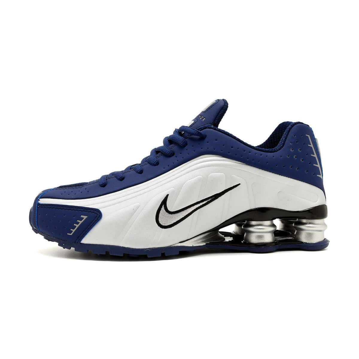 Nike Shox R4 Sneakers in Navy and White