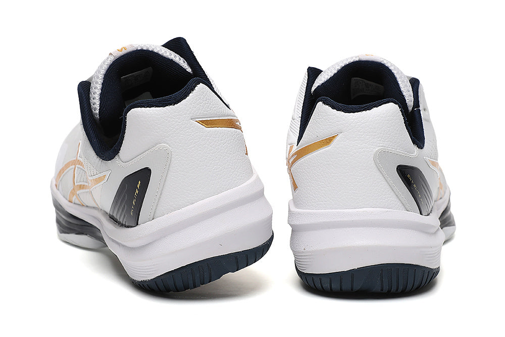 ASICS Court Shoes White Gold Navy