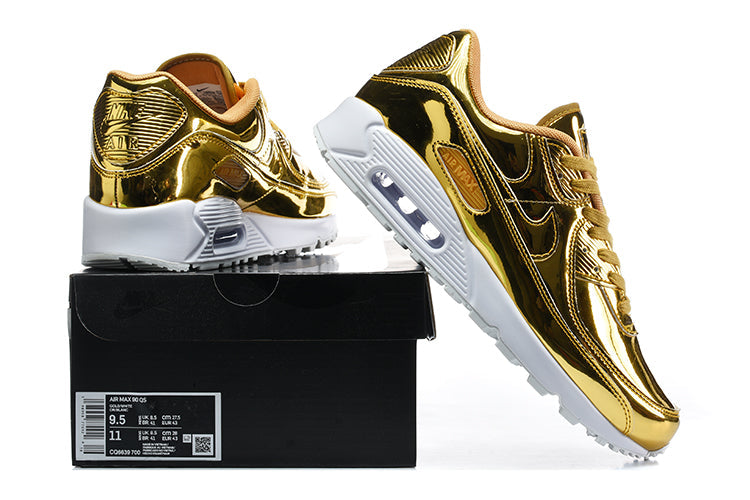 Nike Air Max 90 QS Gold Metallic Sneakers