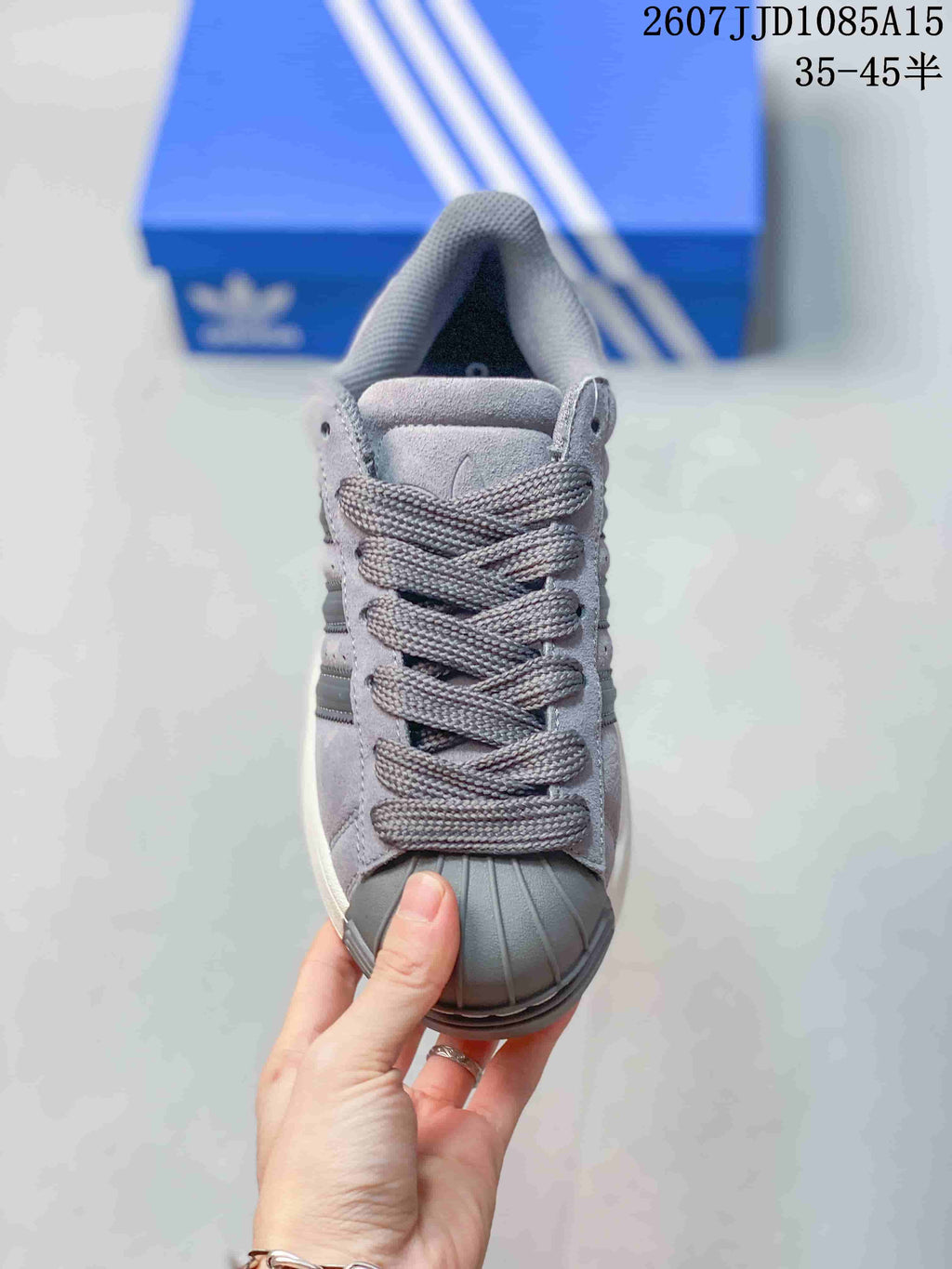 Adidas Superstar XLG Grey Sneakers JR7444