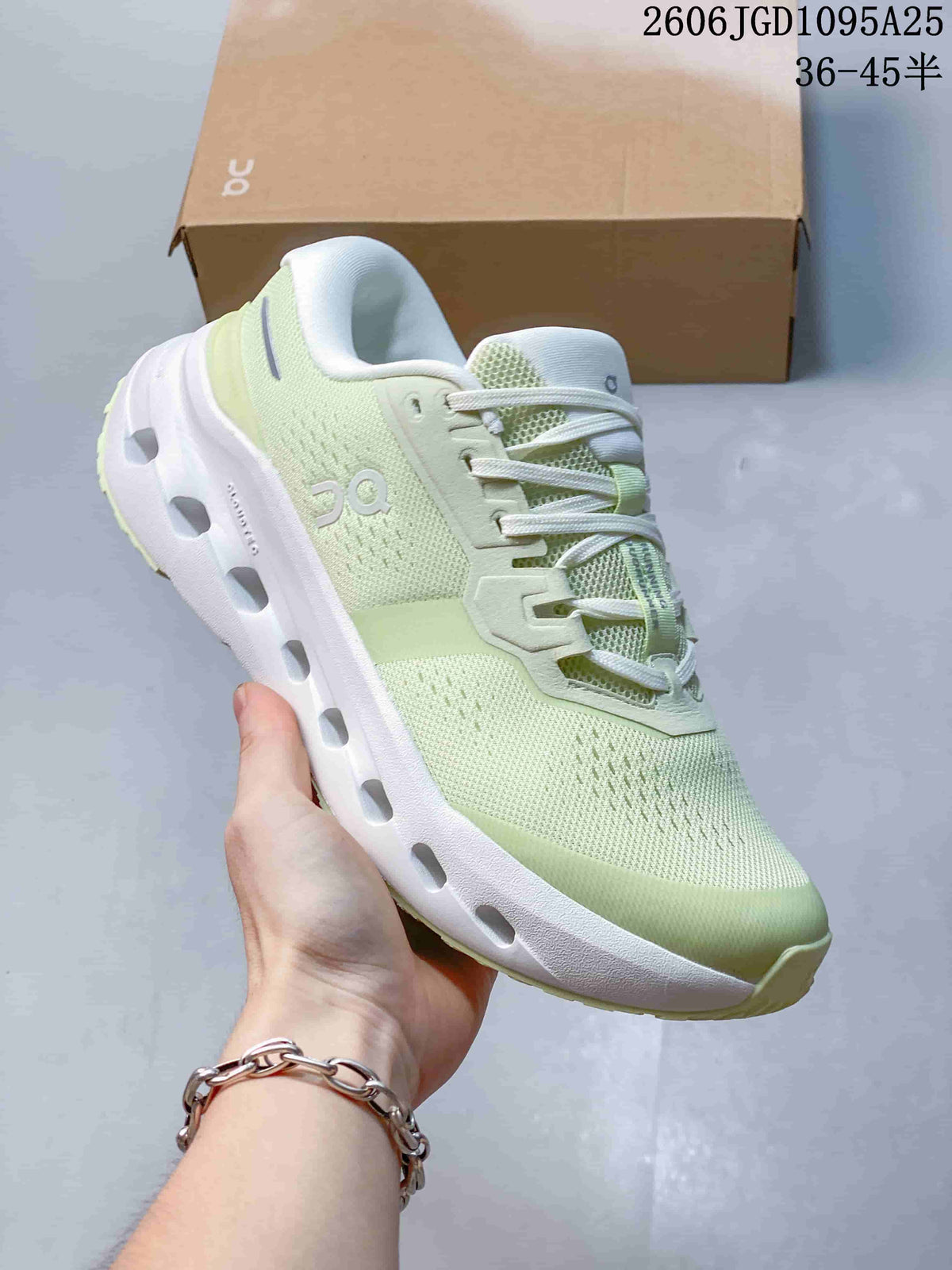 On Cloudrunner 3 Knit Sneakers Pale Green White 2606TGD1095A25