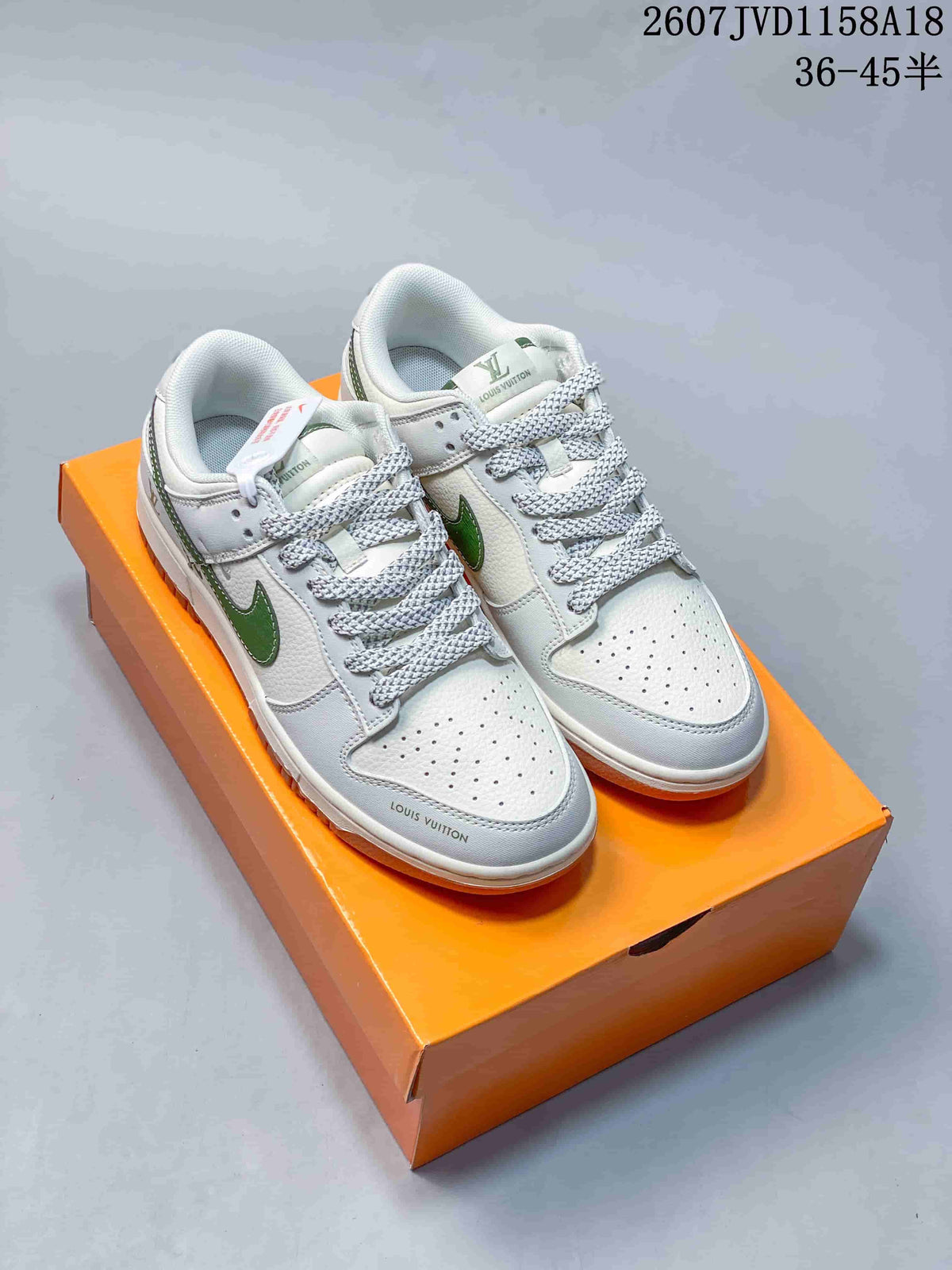Nike SB Dunk Low Gray Multi-Color Custom Style 2607JVD1158A18