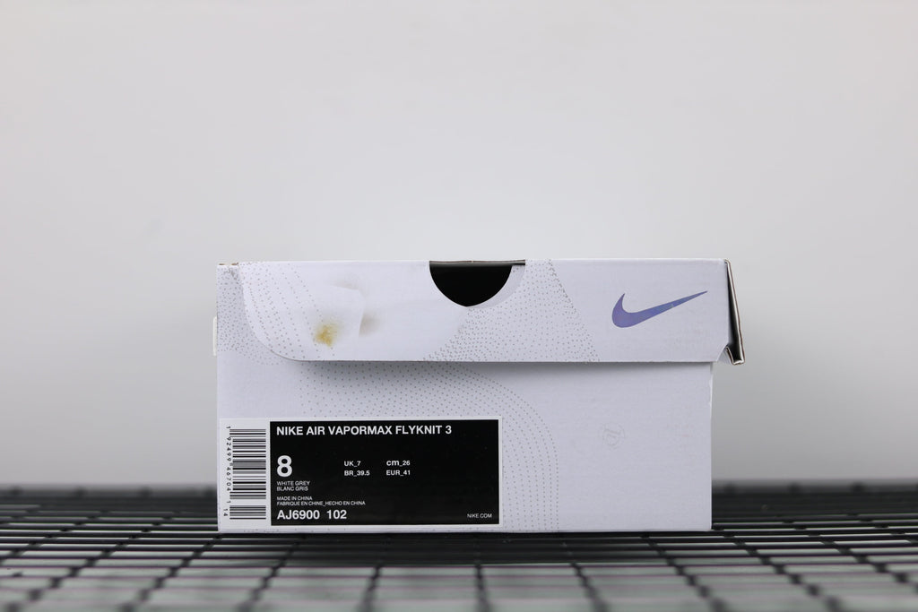 Nike Air VaporMax Flyknit 3 White Grey AJ6900-102