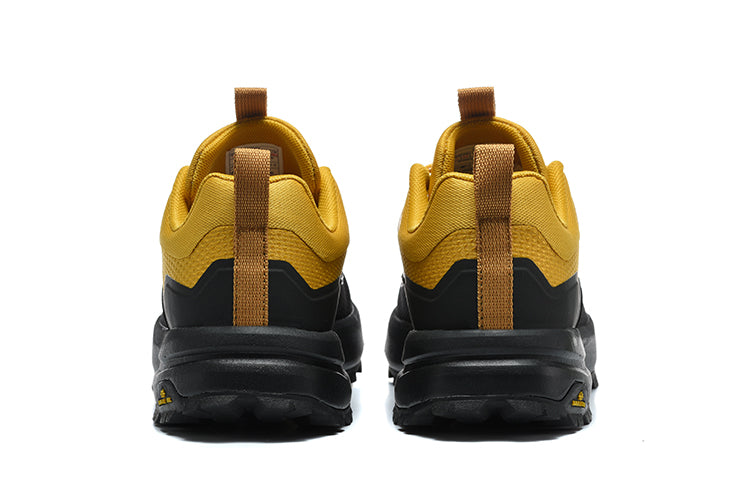 The North Face Yellow and Black Low-Top Trail Sneakers